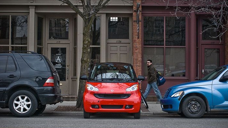 Auto Darf ich mit dem Smart quer parken oder ist das