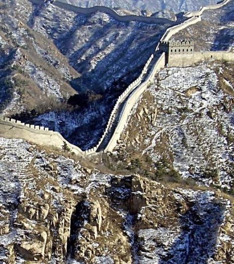 Chinesische Mauer Aus Dem All