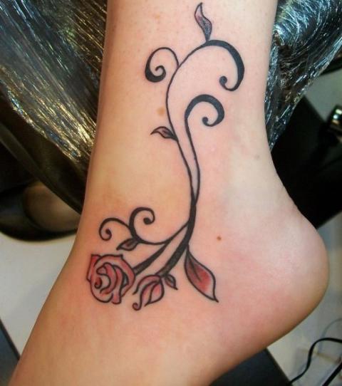 Blumen tattoo unterarm frau Tattoo unterarm