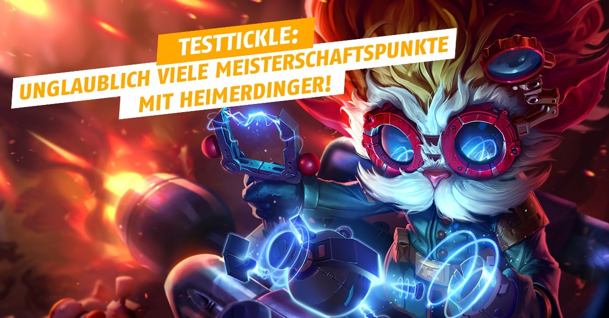 League Of Legends Kennt Ihr Testtickle Er Hat Die Meisten Meisterschaftspunkte Mit Heimerdinger